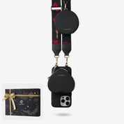 クリスマス限定キット - モランディ iPhone ウェビング クロスボディケース（ハートポーチ付き）