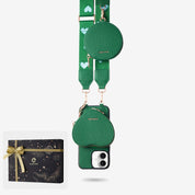 クリスマス限定キット - モランディ iPhone ウェビング クロスボディケース（ハートポーチ付き）