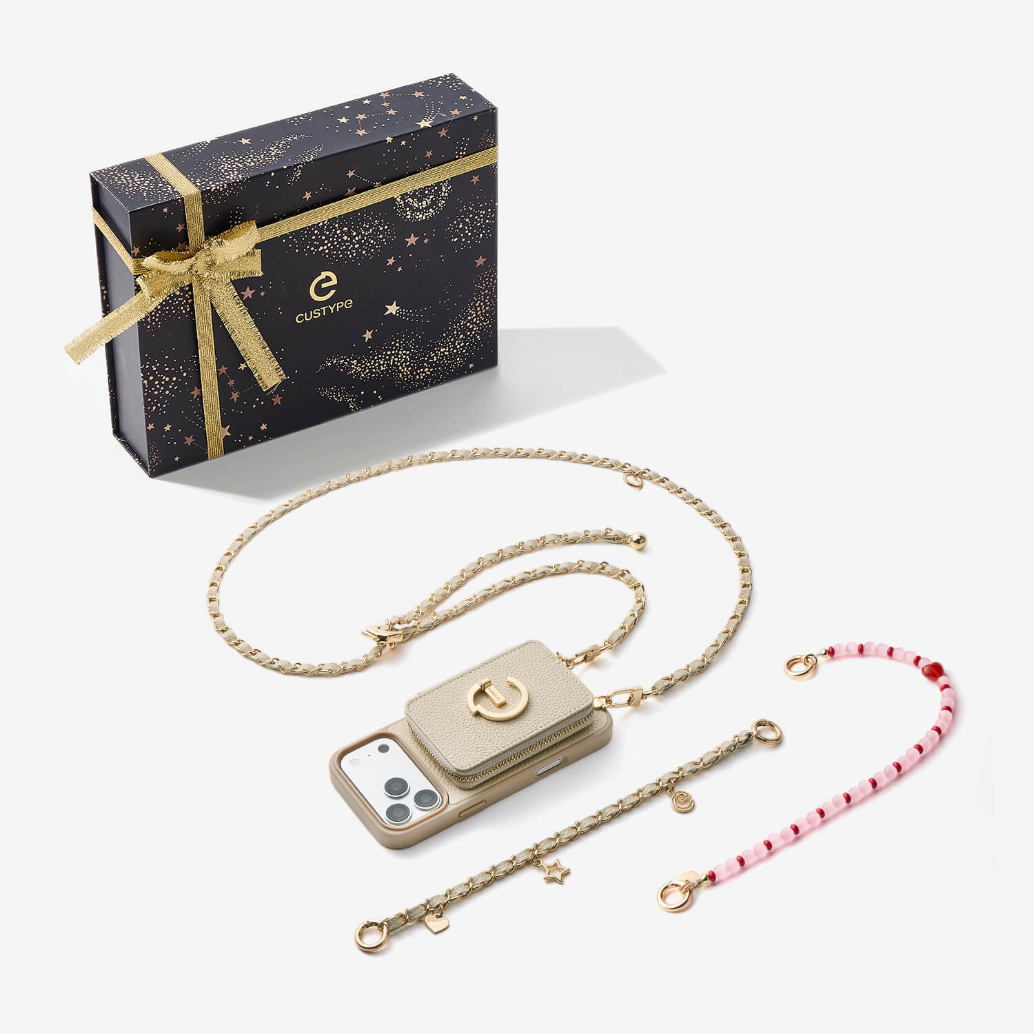 Starlight Gift Box- Magnetic Wallet Phone Case with Crossbody Chain-Custype