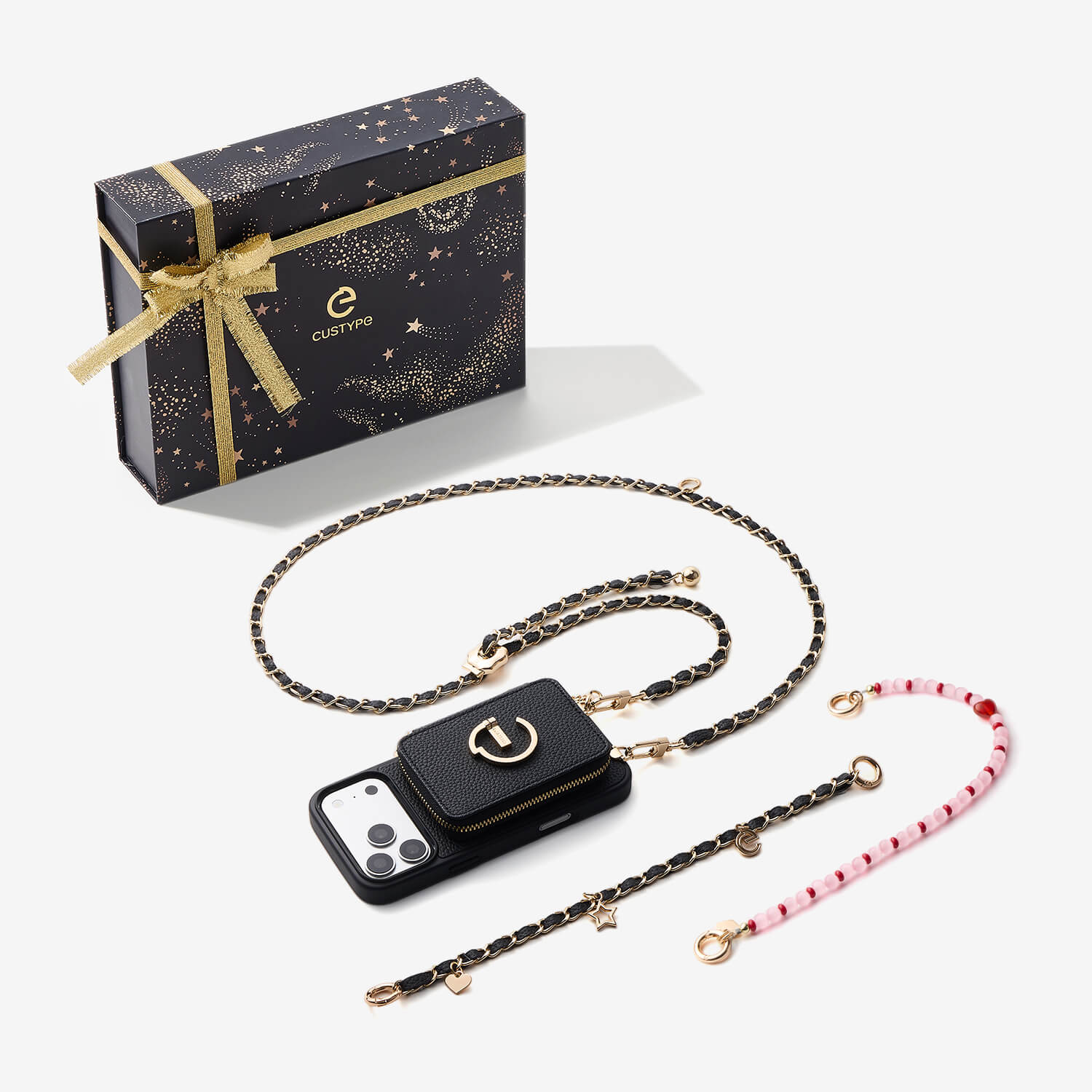Starlight Gift Box- Magnetic Wallet Phone Case with Crossbody Chain-Custype