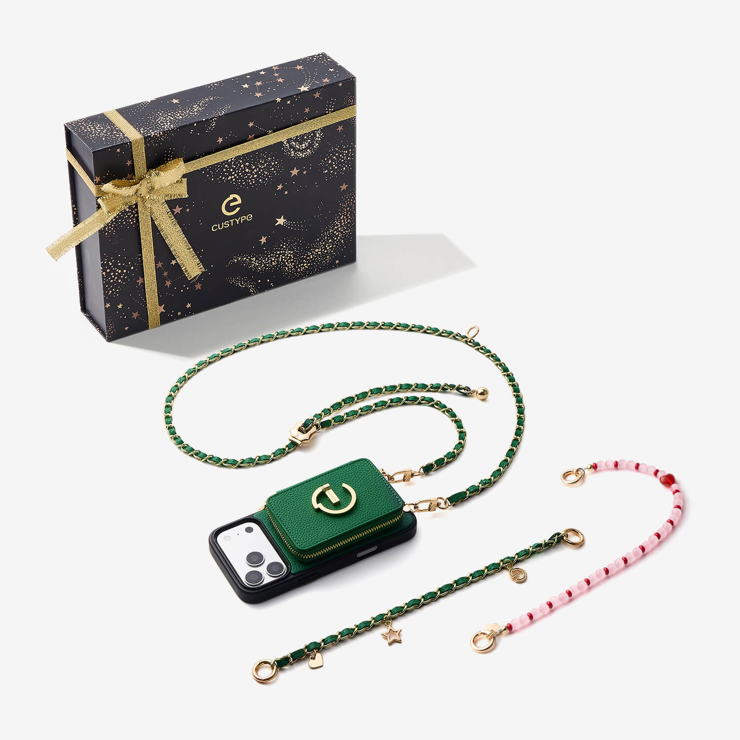 Starlight Gift Box- Magnetic Wallet Phone Case with Crossbody Chain-Custype