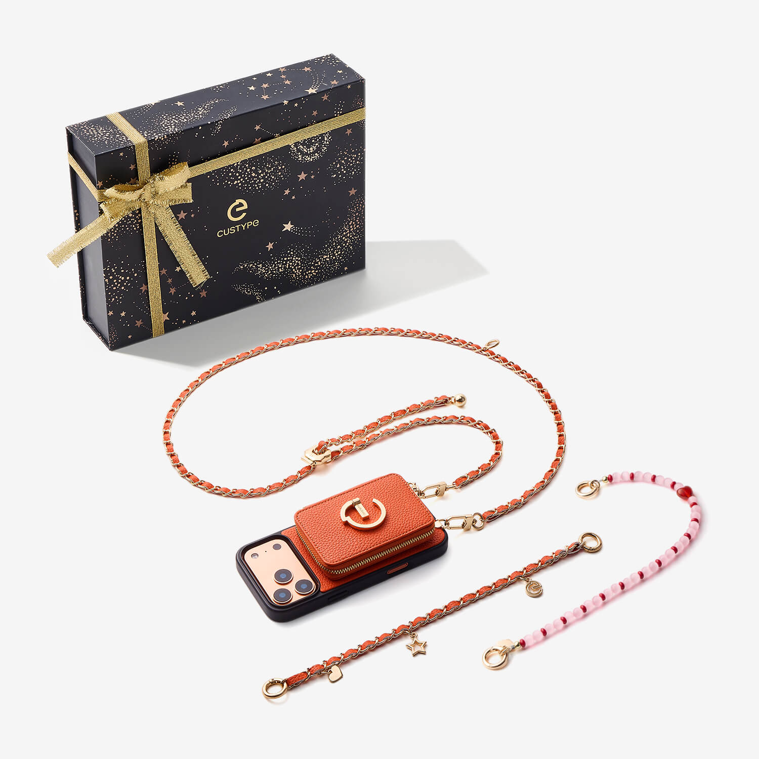Starlight Gift Box- Magnetic Wallet Phone Case with Crossbody Chain-Custype