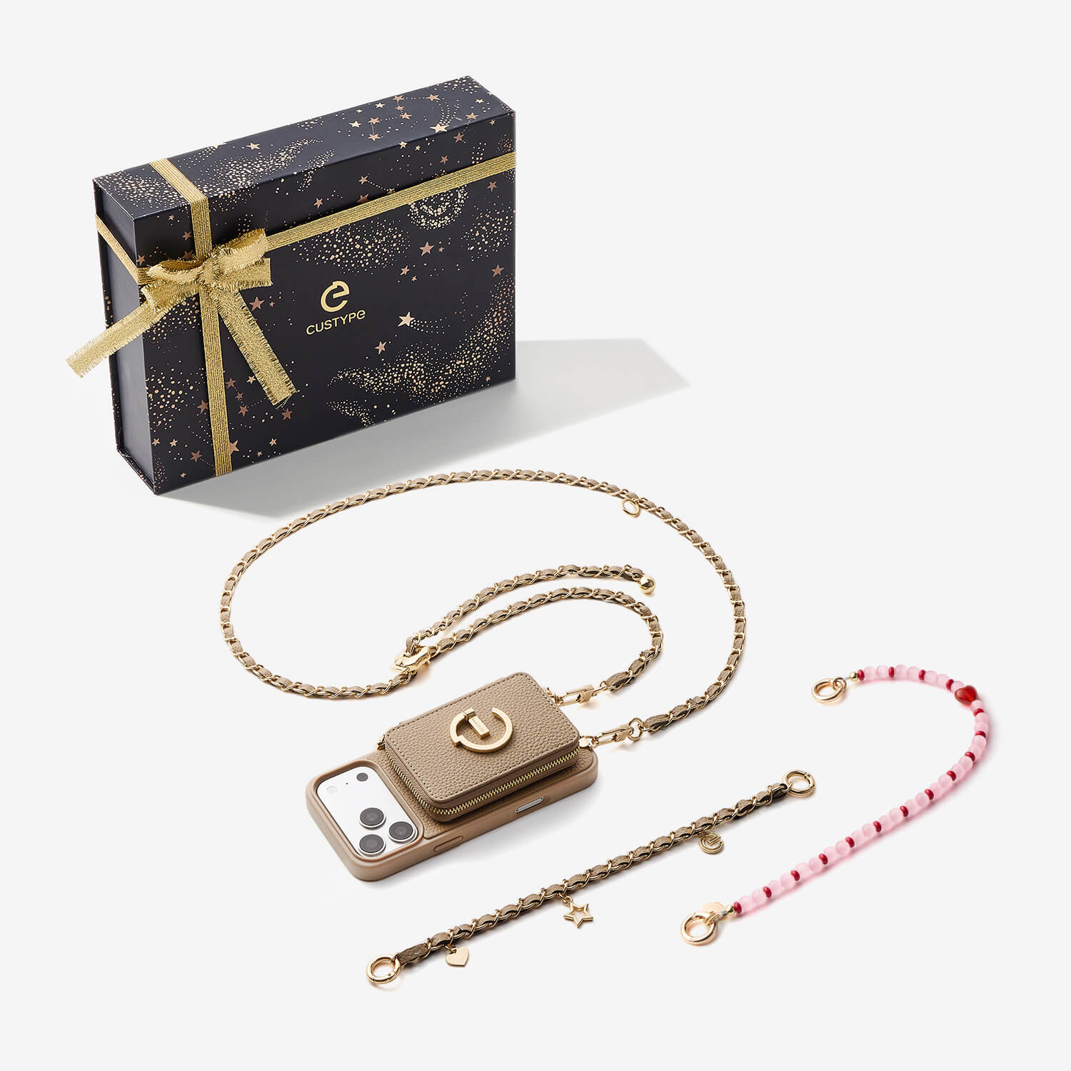 Starlight Gift Box- Magnetic Wallet Phone Case with Crossbody Chain-Custype