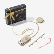 Starlight Gift Box- Morandi Phone Case with Shoulder Chain & Wallet-Custype