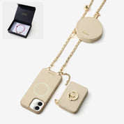 Starlight Gift Box- Morandi Phone Case with Shoulder Chain & Wallet-Custype