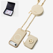 Starlight Gift Box- Morandi Phone Case with Shoulder Chain & Wallet-Custype