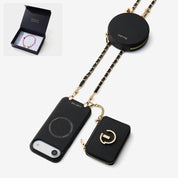 Starlight Gift Box- Morandi Phone Case with Shoulder Chain & Wallet-Custype