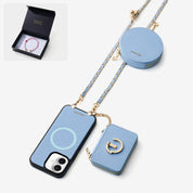 Starlight Gift Box- Morandi Phone Case with Shoulder Chain & Wallet-Custype