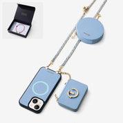 Starlight Gift Box- Morandi Phone Case with Shoulder Chain & Wallet-Custype