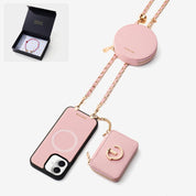 Starlight Gift Box- Morandi Phone Case with Shoulder Chain & Wallet-Custype