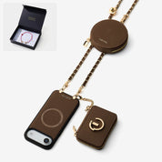 Starlight Gift Box- Morandi Phone Case with Shoulder Chain & Wallet-Custype