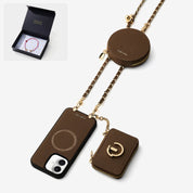 Starlight Gift Box- Morandi Phone Case with Shoulder Chain & Wallet-Custype