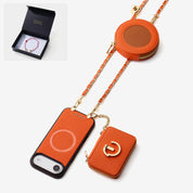 Starlight Gift Box- Morandi Phone Case with Shoulder Chain & Wallet-Custype