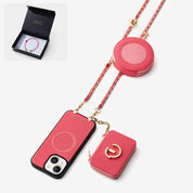 Starlight Gift Box- Morandi Phone Case with Shoulder Chain & Wallet-Custype