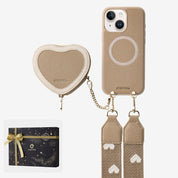 Starlight Gift Box- Morandi Sling iPhone Case with Heart Pouch
