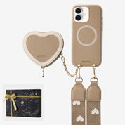 Starlight Gift Box- Morandi Sling iPhone Case with Heart Pouch