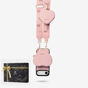 Starlight Gift Box- Webbing Crossbody Phone Case with Heart Airpods Pouch
