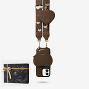 Starlight Gift Box- Webbing Crossbody Phone Case with Heart Airpods Pouch