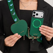 Heart Design Kit- Magnetic Phone Case with Webbing Crossbody & Pouch