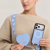 Heart Design Kit- Magnetic Phone Case with Webbing Crossbody & Pouch