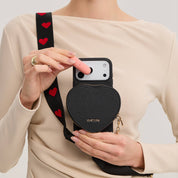 Heart Design Kit- Magnetic Phone Case with Webbing Crossbody & Pouch