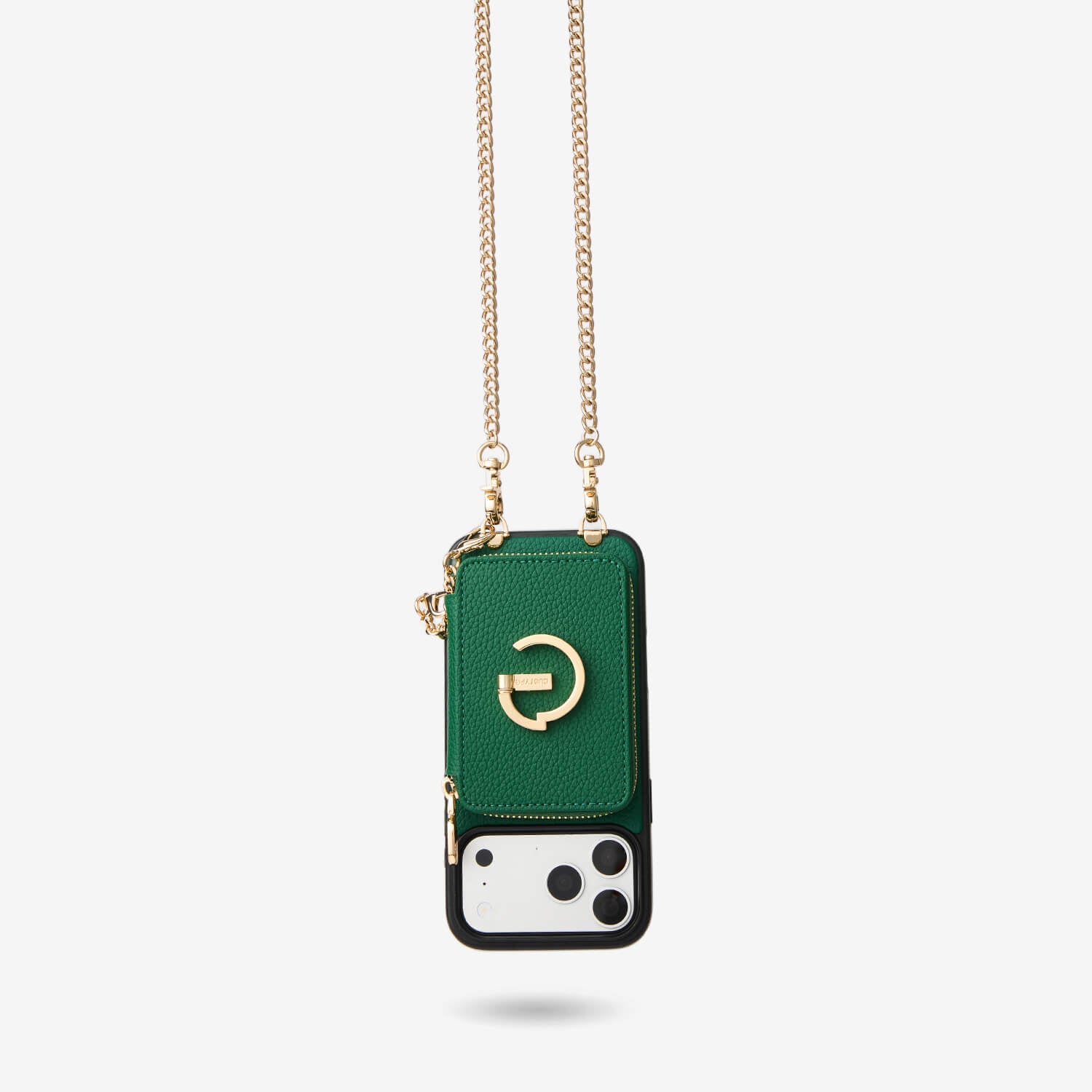 Green premium iPhone 17 Pro Max MagSafe-compatible crossbody phone case for moms