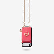 Peach pink iPhone 17 Air phone case with magsafe wallet for workdays