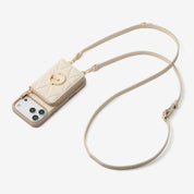 ThreadTrend- Triangle Argyle Phone Case Round Bag Set