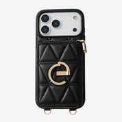 ThreadTrend- Triangle Argyle Phone Case Round Bag Set