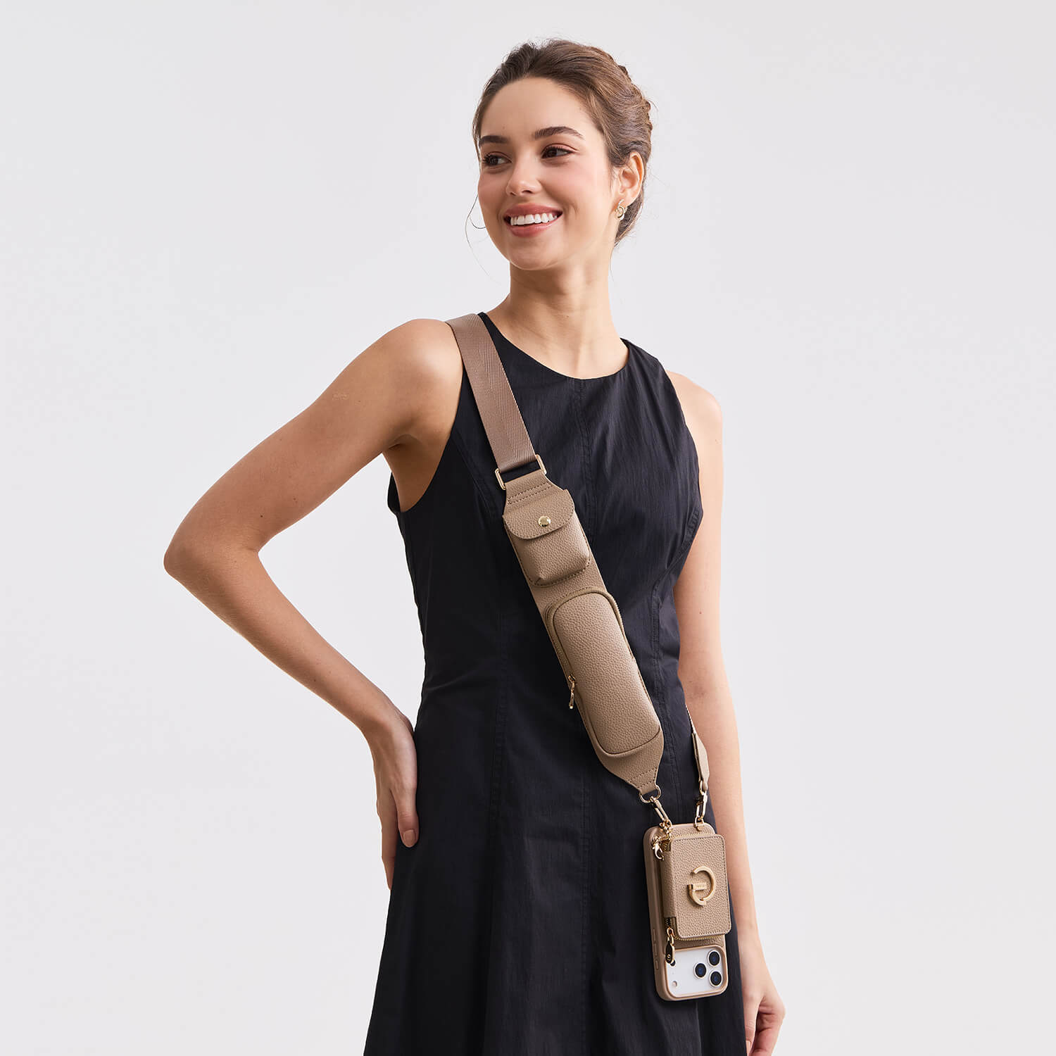 Utility Series- Wallet Phone Case with Utility Crossbody Strap