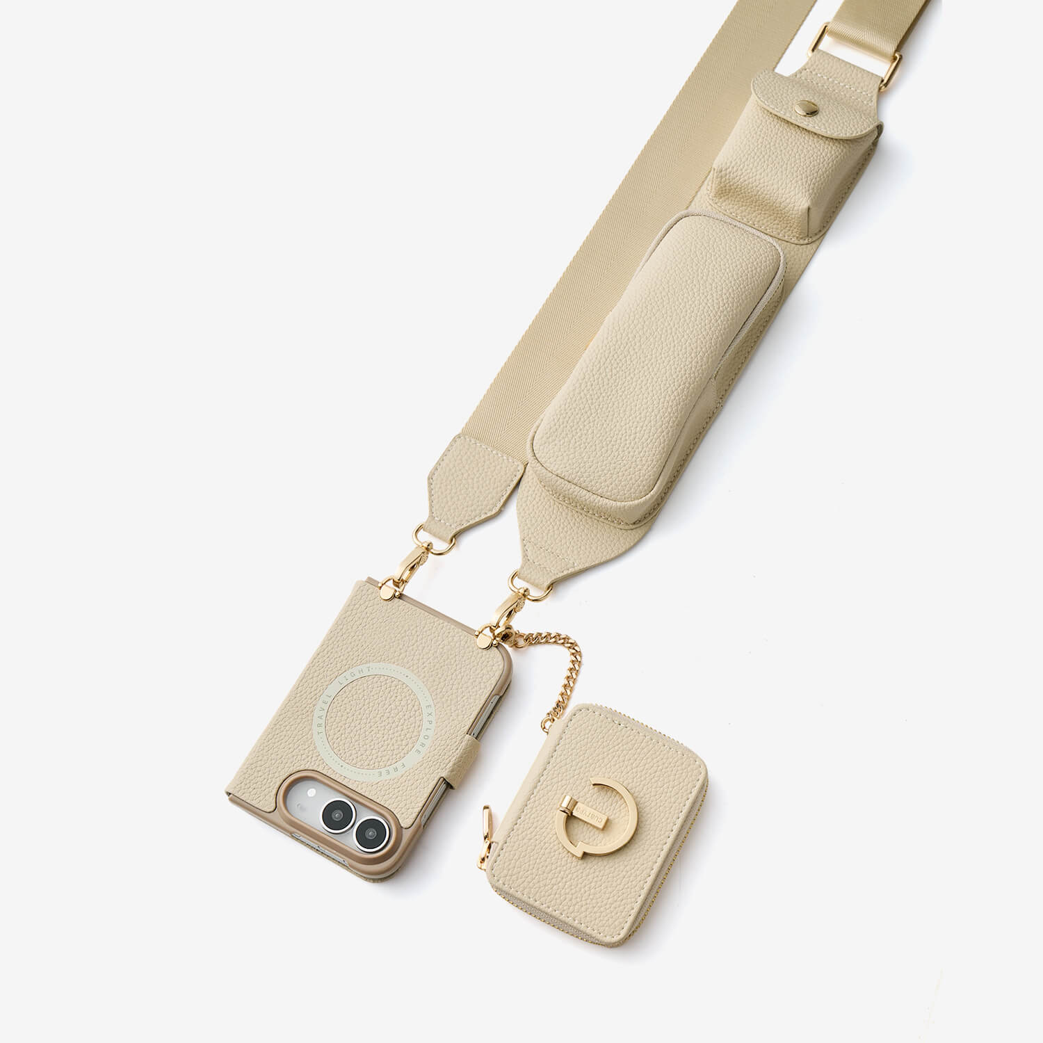 ユーティリティシリーズ - iPhone Duo MagSafe対応ウォレットスマホケース｜収納付きユーティリティストラップ