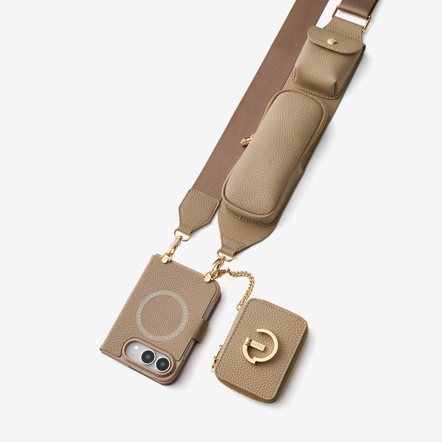 ユーティリティシリーズ - iPhone Duo MagSafe対応ウォレットスマホケース｜収納付きユーティリティストラップ