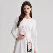 バレンタインテーマ クロスボディスマホケース（ポーチ＆ミニポーチ付き）