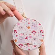 バレンタインテーマ クロスボディスマホケース（ポーチ＆ミニポーチ付き）