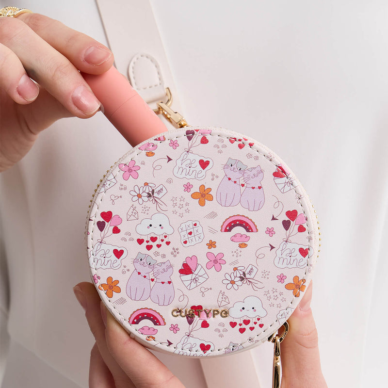 Valentine Theme- Crossbody Phone Case with Purse & Pouch-Custype