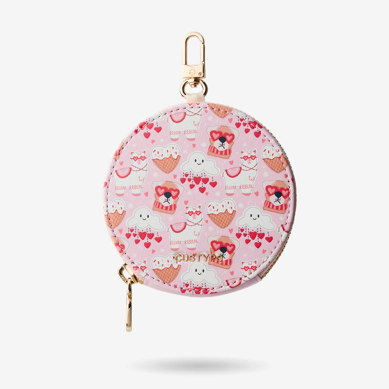 バレンタインテーマ クロスボディスマホケース（ポーチ＆ミニポーチ付き）