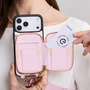 バレンタインテーマ クロスボディスマホケース（ポーチ＆ミニポーチ付き）