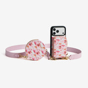 バレンタインテーマ クロスボディスマホケース（ポーチ＆ミニポーチ付き）