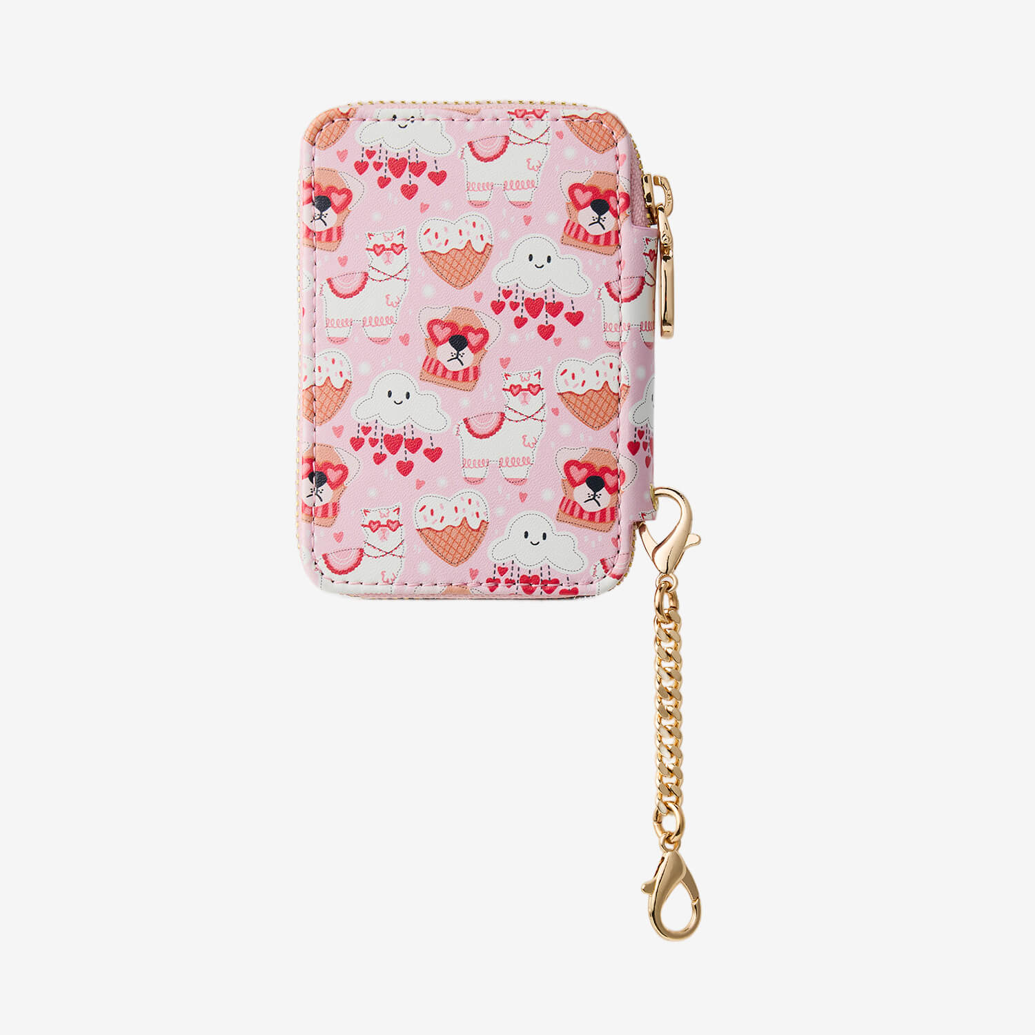 バレンタインテーマ クロスボディスマホケース（ポーチ＆ミニポーチ付き）