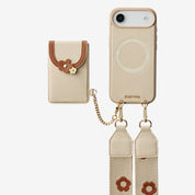 Vertical Wallet- iPhone Wallet Case with Webbing Strap