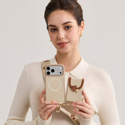 Vertical Wallet- iPhone Wallet Case with Webbing Strap