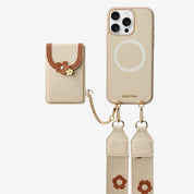 Vertical Wallet- iPhone Wallet Case with Webbing Strap