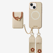 Vertical Wallet- iPhone Wallet Case with Webbing Strap