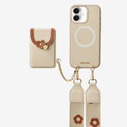 Vertical Wallet- iPhone Wallet Case with Webbing Strap