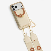 Vertical Wallet- iPhone Wallet Case with Webbing Strap