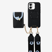 Vertical Wallet- iPhone Wallet Case with Webbing Strap