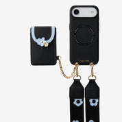 Vertical Wallet- iPhone Wallet Case with Webbing Strap