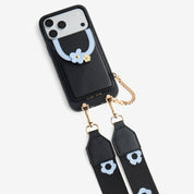 Vertical Wallet- iPhone Wallet Case with Webbing Strap