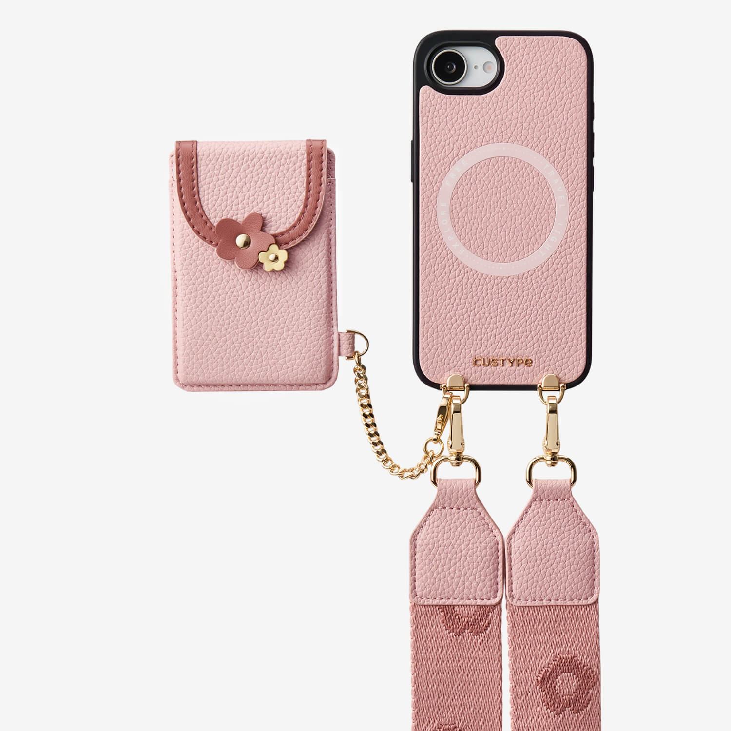 Vertical Wallet- iPhone Wallet Case with Webbing Strap