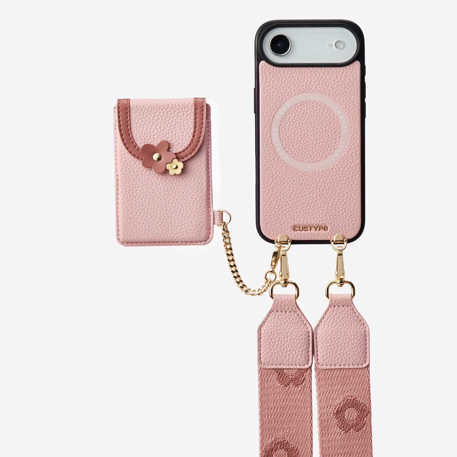 Vertical Wallet- iPhone Wallet Case with Webbing Strap
